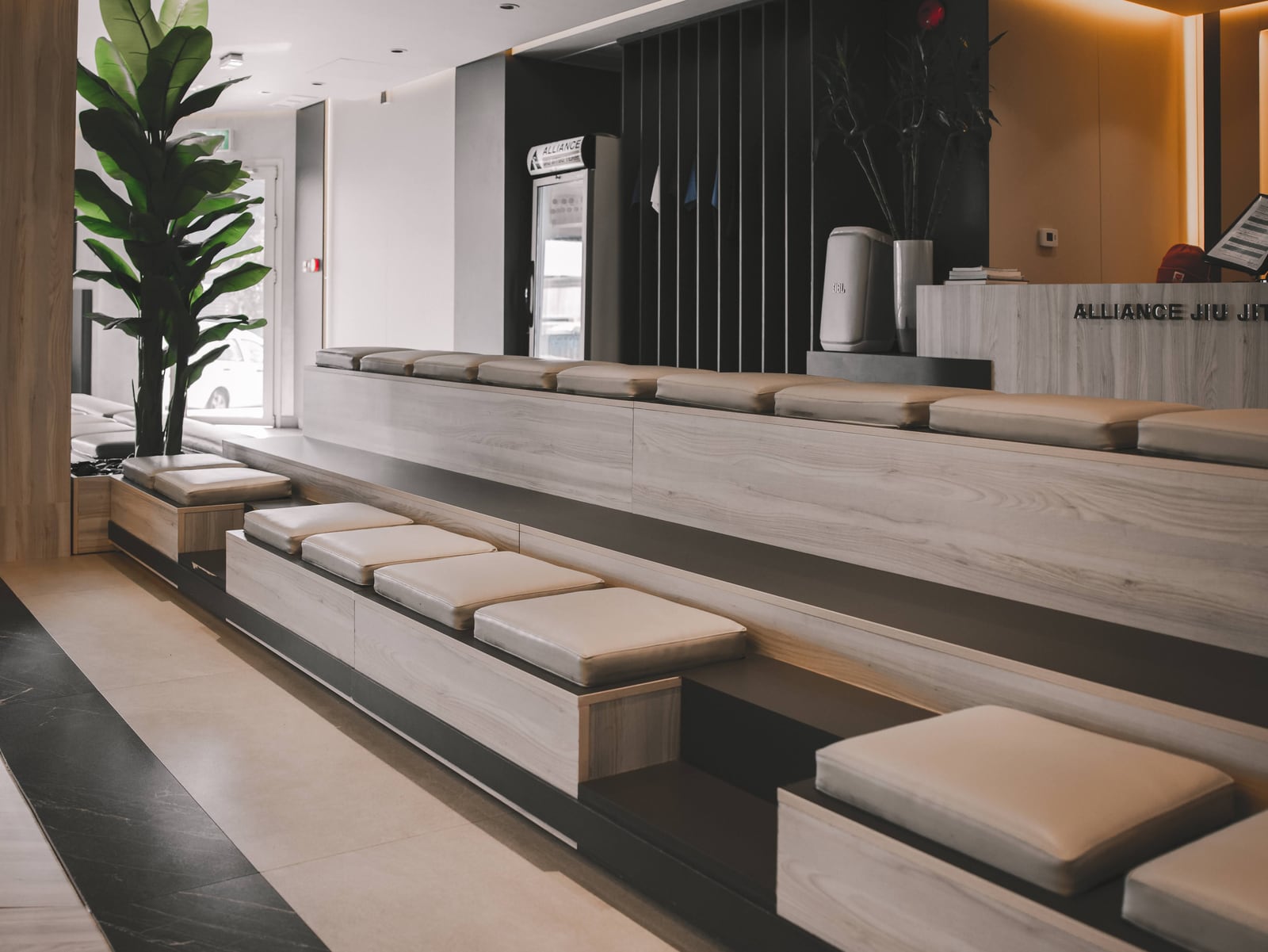 The reception and seating area at Alliance Kuwait